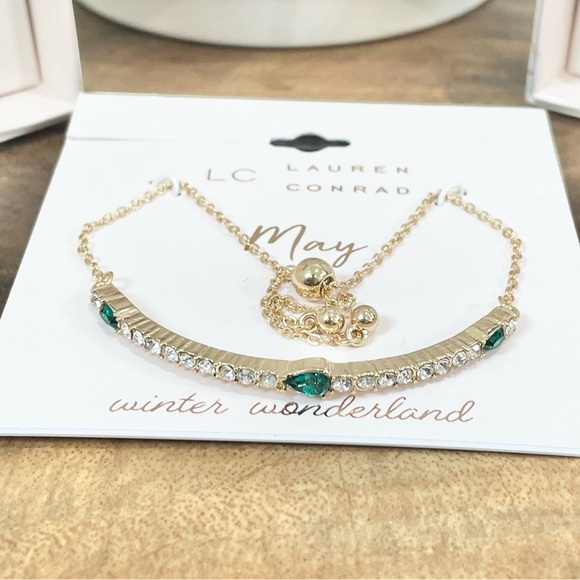 NWT LC Lauren Conrad star moon earrings May bracelet kind necklace butterfly set - Picture 3 of 7